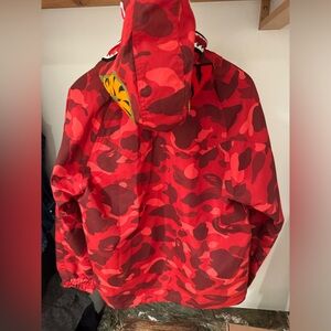 A Bathing Ape / BAPE Shark Snowboard Jacket. Red Camo. Amazing Streetwear Brand.